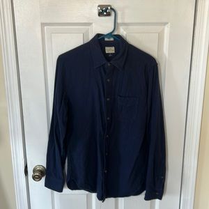 J. Crew Slim Fit Flannel - S - Navy Blue - Like New